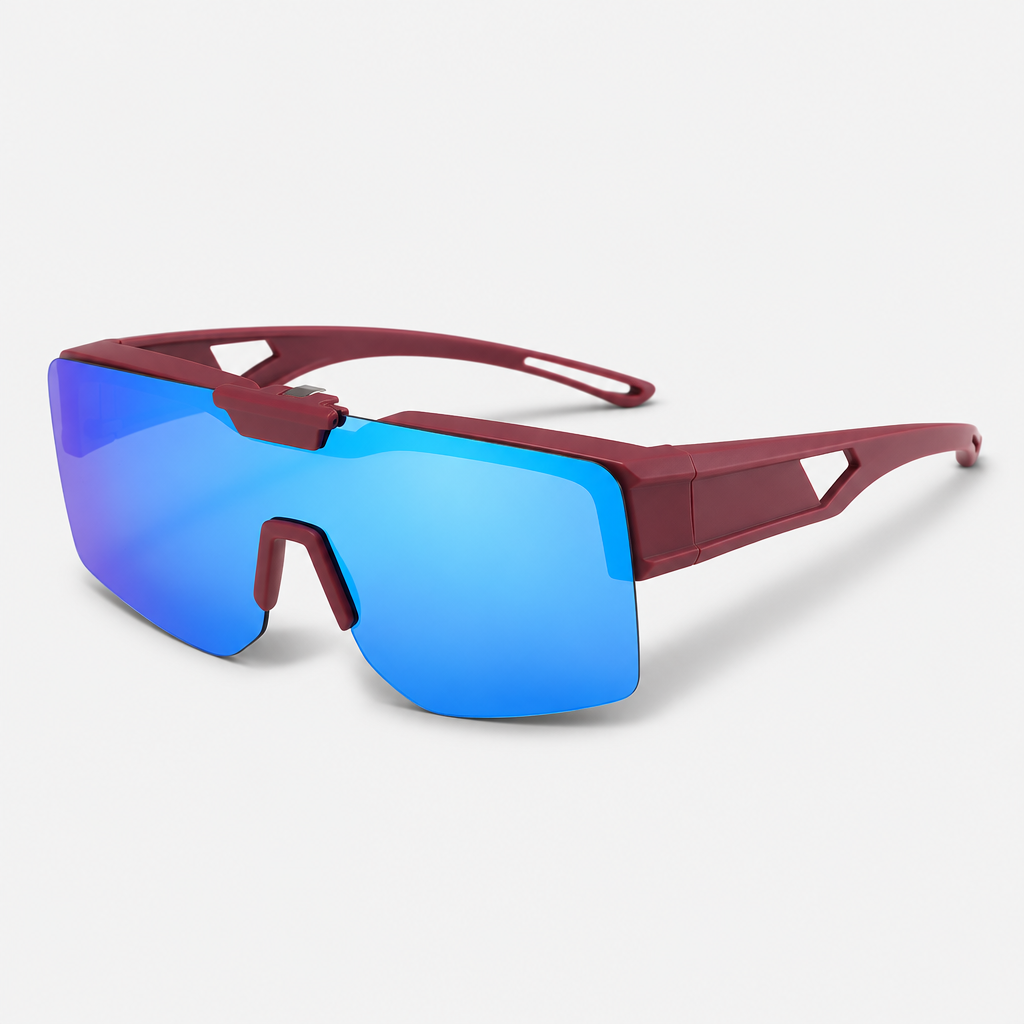 Men's Fit-Overs – Velocity Flip-Up / Burgundy / Blue Mirror