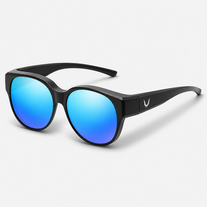 Ladies Fit-Overs – Luna / Black / Blue Mirror